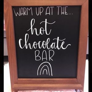 🎉HOST PICK🎉 HANDMADE Hot Chocolate Bar Menu Sign
